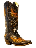 A2632 Women's Corral Eagle w/ Crystal & Studs Snip Toe Boot